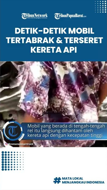 Mobil Tertabrak dan Terseret Kereta Api di Kabupaten Muara Enim, Seluruh Penumpang Selamat