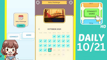 Connect Word Daily Challenge October 21 Answers Walkthrough
