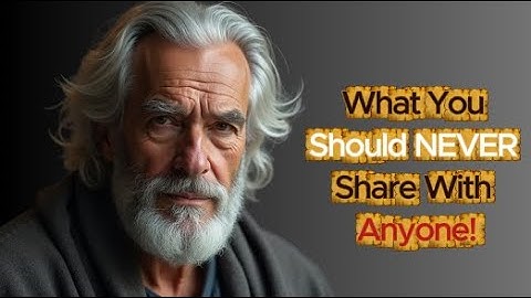 8 Things You Should Never Share With Anyone! | STOIC LIFE CODE