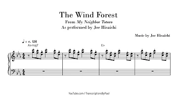 The Wind Forest - From My Neighbor Totoro - Sheet music transcription