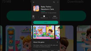 Baby Twins -Newborn Care game 🎮 #shorts #short screenshot 2