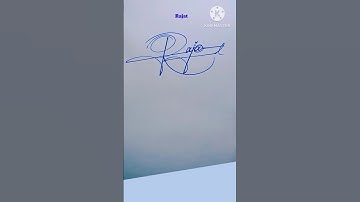 Rajat signature style|R letter signature style#rajat name unique design signature#calligraphy#shorts