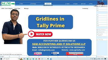 SGM_TALLY : GridLines Printing helps in Better Visibility and Readability
