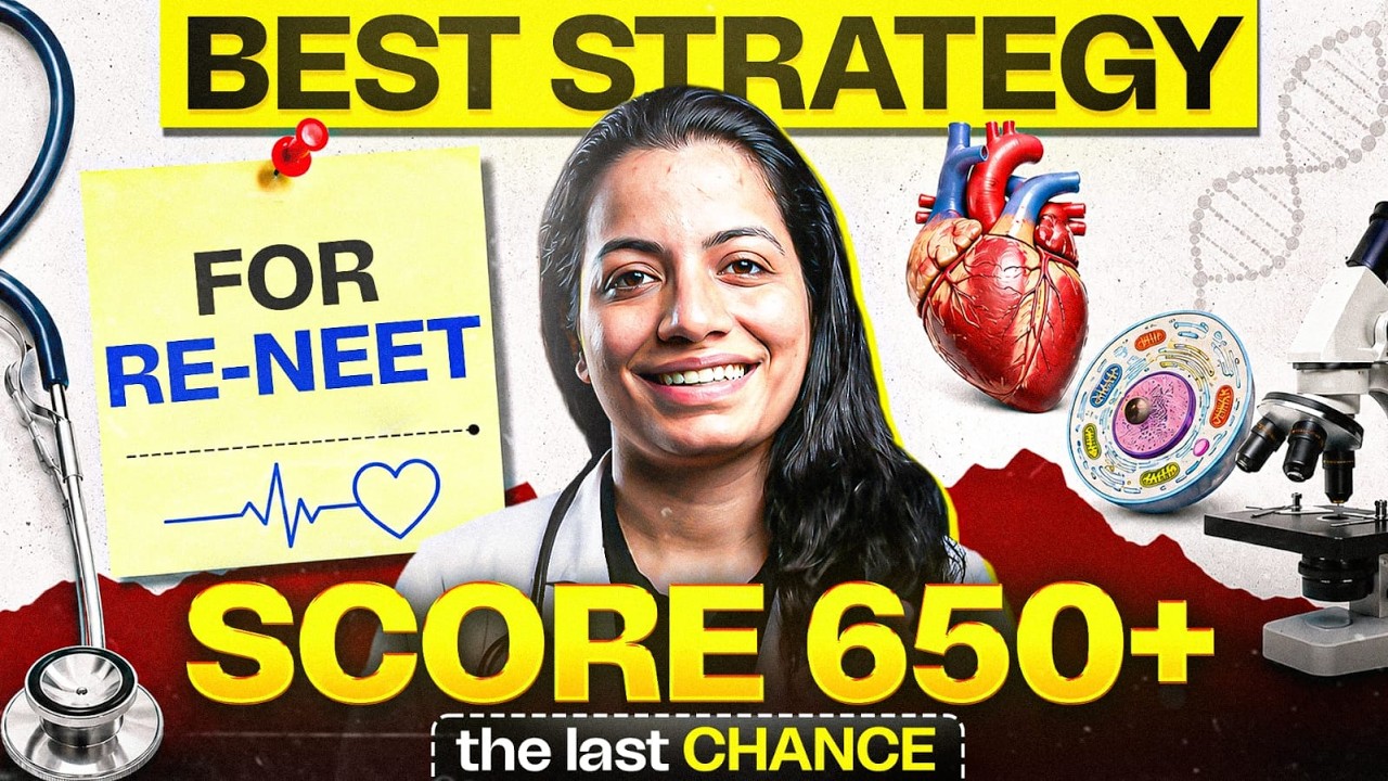 NEET Re-NEET Strategy 2026| Score 650+ in Last Chance | Best Study Plan ...