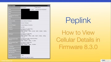 Peplink - How to Check Cellular Details on Firmware 8.3.0