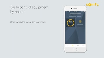 How to control your equipment by rooms with the TaHoma app? | Somfy