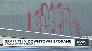 Graffiti in downtown Spokane