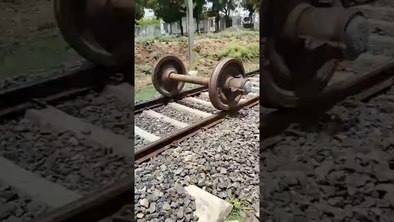 Como as RODAS dos TRENS são encaixadas? #shorts