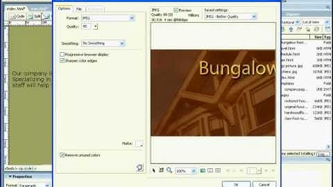 adding an image from photoshop in dreamweaver cs3 tutorial