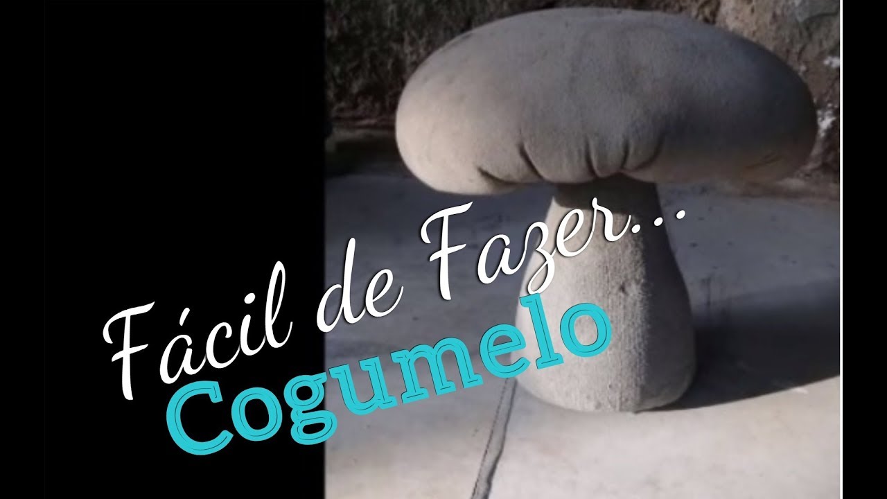 DIY- RECICLE SEMPRE ! Como Fazer Cogumelo de Cimento