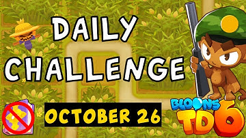 Bloons TD 6 Daily Challenge | Khornfield | No Hero No MK No Powers Used | October 26 2024