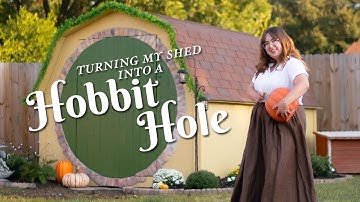 From Shed to Hobbit Hole 🍂 Cozy Autumn Makeover & Magical DIY Transformation