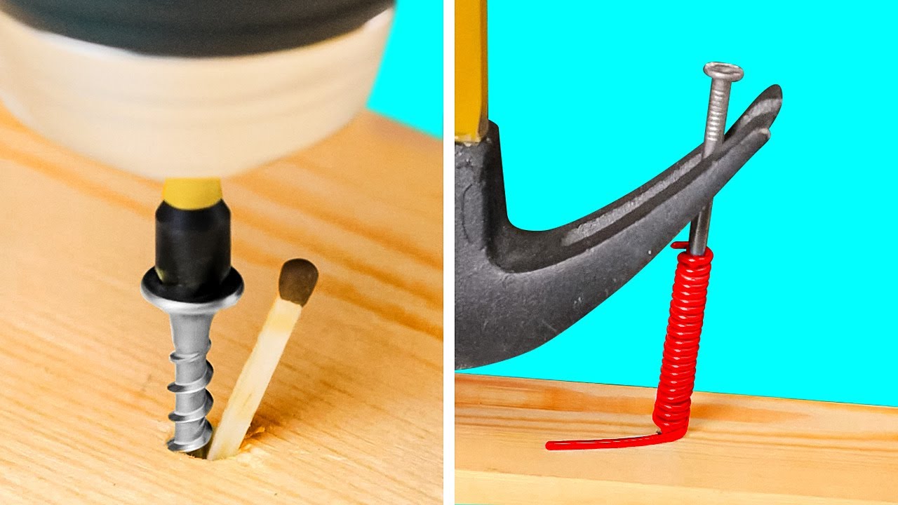 NAILS VS SCREWS || Smart Repair Hacks for HANDYMAN