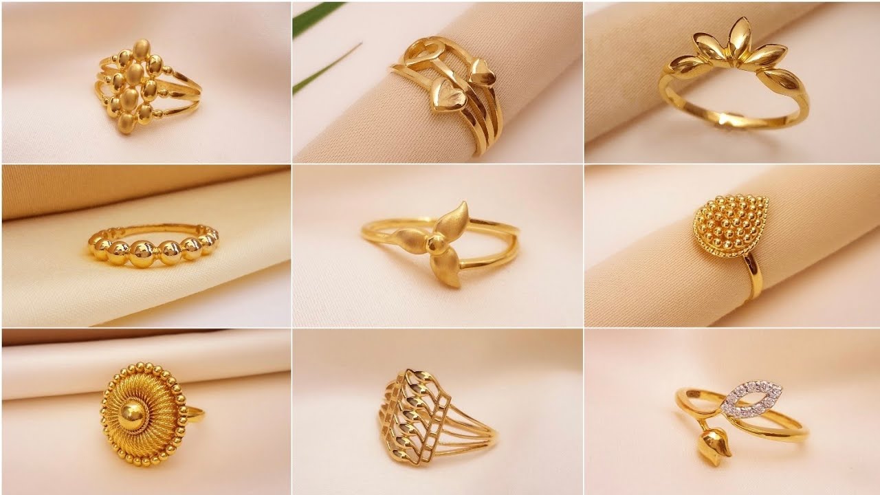 Ethiopia Dubai Hip Hop Small Gold Color Rings For Women Girls Flower Simple  Finger Rings Trend Ring Jewelry Party - Rings - AliExpress