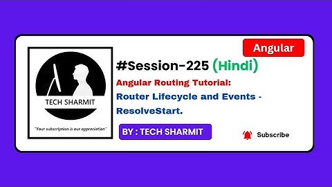 Router Lifecycle event ResolveStart in Angular | Angular tutorial in Hindi (Session-225)
