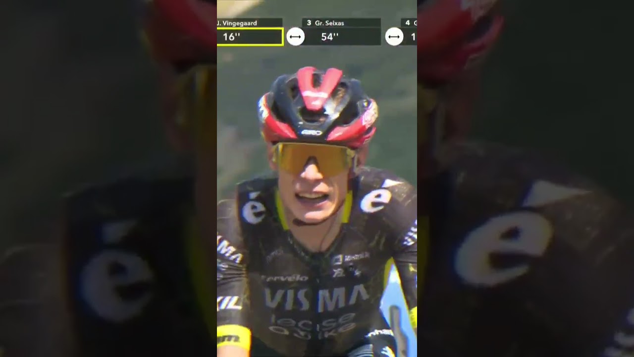 Jonas Vingegaard’s face showed the true pain of the Col du Tourmalet 😫