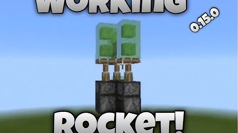 Minecraft pe 0.15.0 working rocket machine