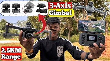Best GPS Drone With 3-Axis Gimbal Camera Drone | GPS Drone 2.5KM Range  | best drone for videography
