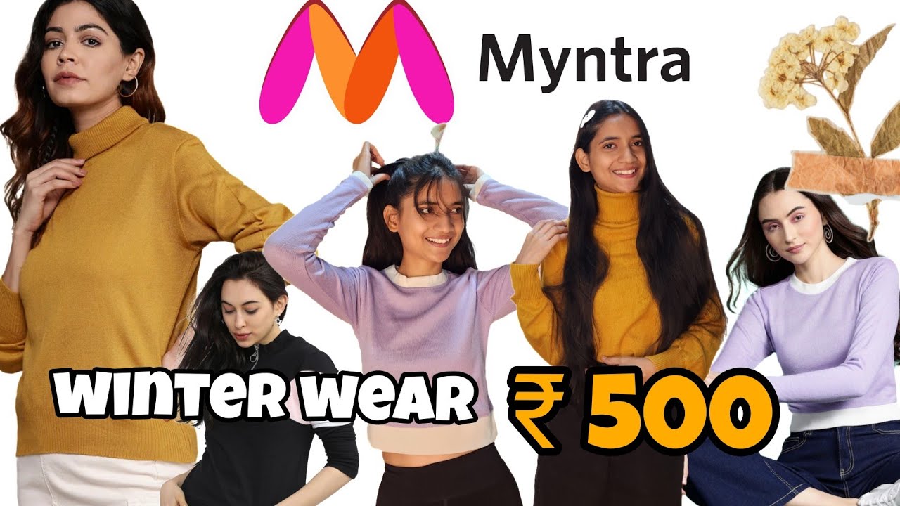 SWEATER HAUL UNDER 500 | Affordable Myntra Winter Wear Haul - YouTube