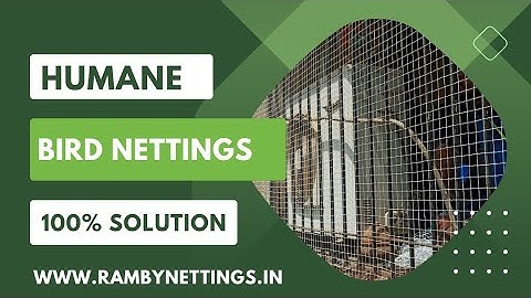 Black Pigeon Net for Balconies by Ramby Netting Solutions - www. rambynettings.in