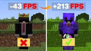 Best Mods For FPS BOOST Minecraft Java + Pojav ! [+1000 Fps]