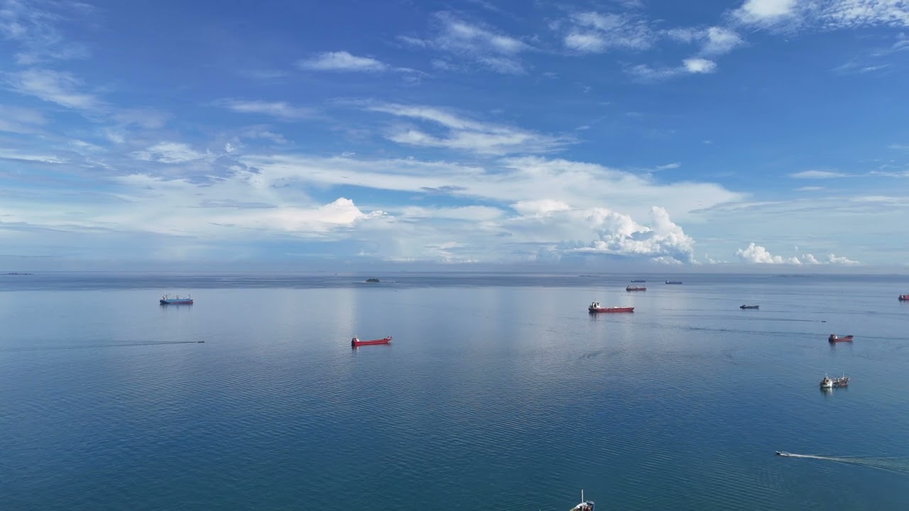 Drone view of Delft apartment CPI Makassar and surroundings