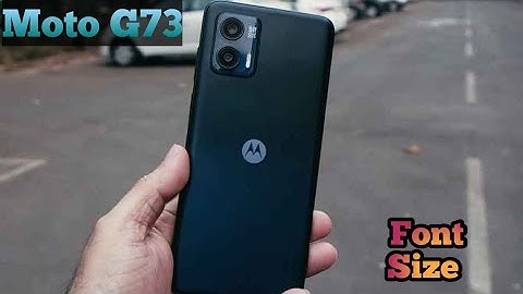 How To Change Font In Moto G73 5G,Moto G73 5G   Mein Font Customise Kaise Karen,