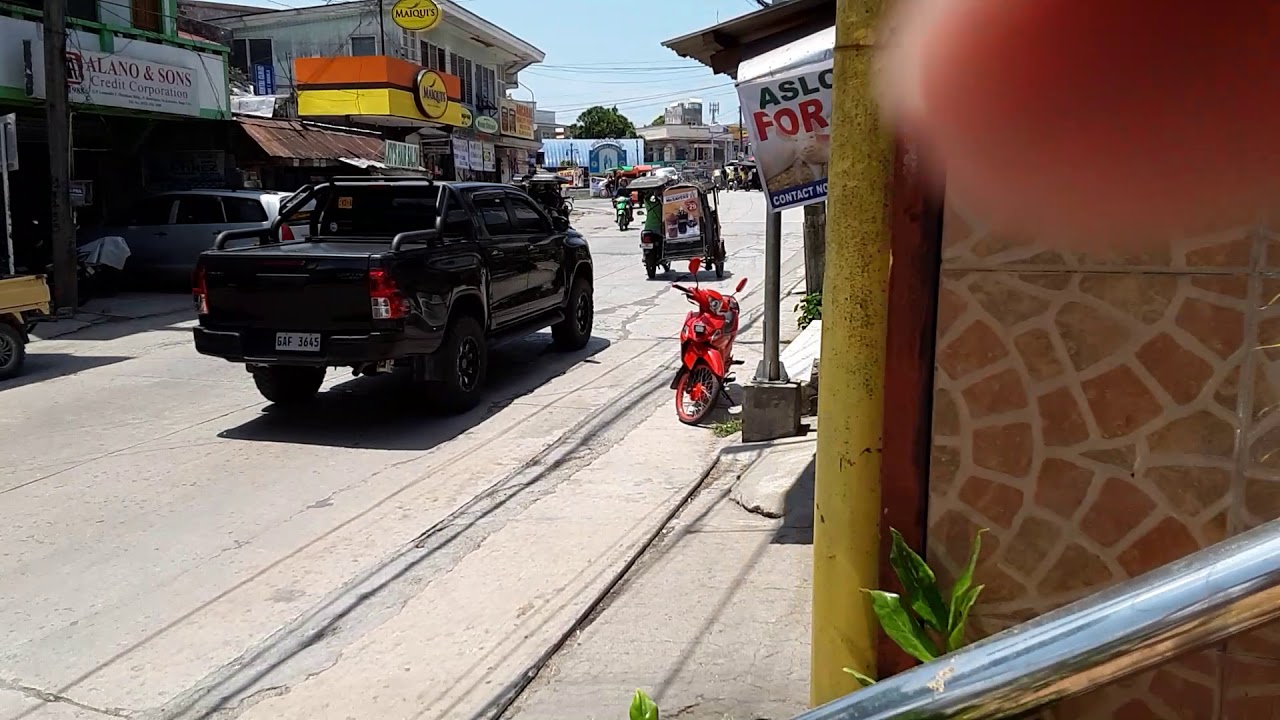Street traffic view in Bogo City Cebu Philippines.