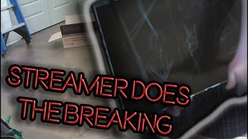 Twitch Streamer goes INSANE and BREAKS his keyboard and monitor after my raid!