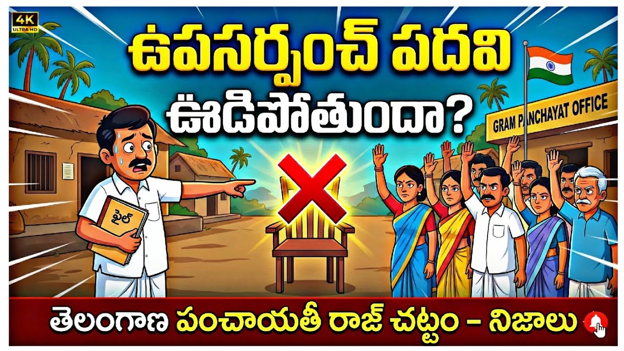 ఉపసర్పంచ్ పదవి ఊడిపోతుందా? | Telangana Panchayat Raj Act 2018 Explained | Telangana Grampanchayat