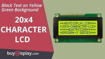 Small Size LCD Screen 20x4 Arduino Connection HD44780 I2C Character