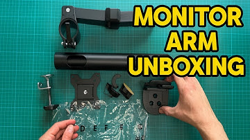 Amazon Basics Monitor Stand Unboxing: Height Adjustable VESA Mount