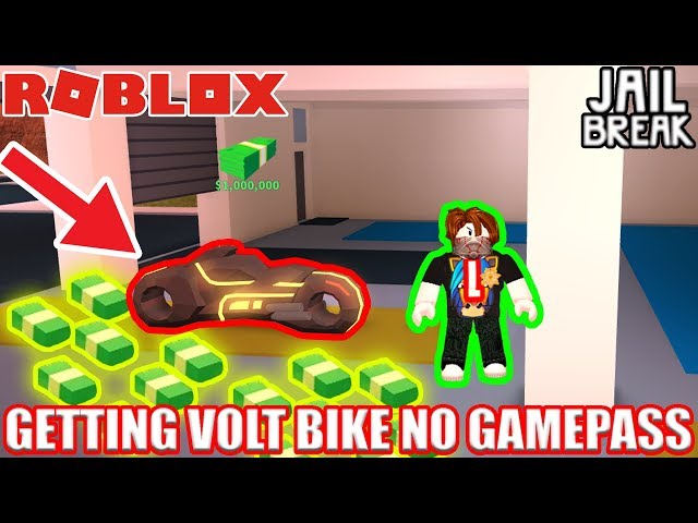 Getting Volt Bike Without Gamepasses Roblox Jailbreak Youtube