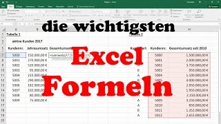 Excel Formeln und Funktionen: Sverweis, Wenn-Dann-Sonst, Summewenn, Zählenwenn & Anzahl2 [Grundkurs]