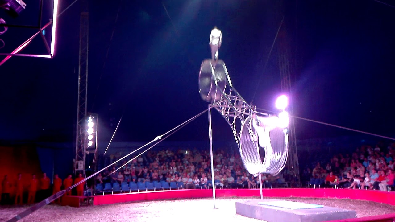 Richter Flórián cirkusz szaltò a halálkeréken