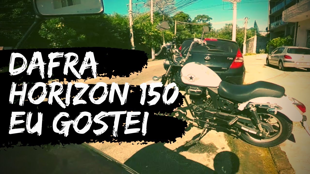 Andei na Dafra Horizon 150 CUSTOMIZADA - Primeiras impressões