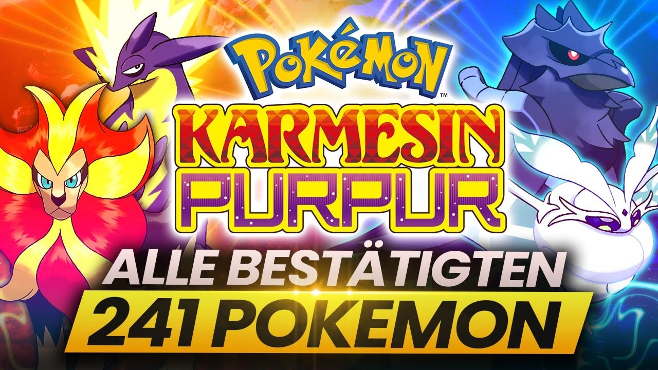 ALLE 241 Pokemon für Karmesin und Purpur die bisher BESTÄTIGT sind! - (Oktober Update)