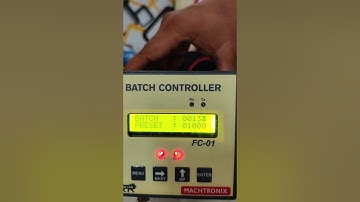 Flow Meter Batch Controller Working ( Flow Totalizer )