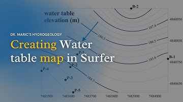 Creating Water Table Map in Surfer