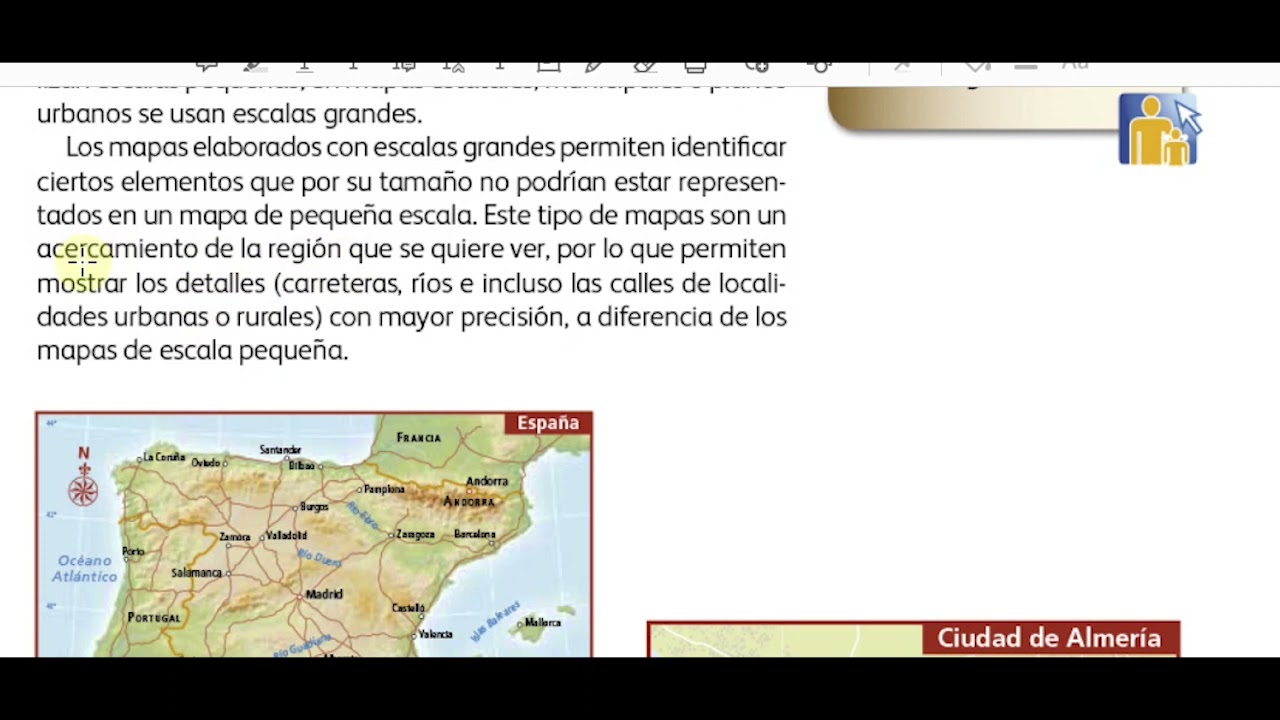 La escala en los mapas 2 Geografía sexto grado - YouTube