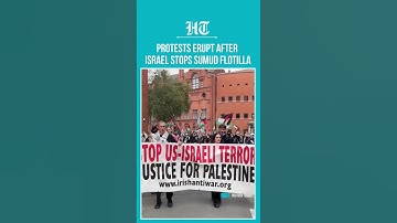 Global Protests Erupt After Israel Intercepts Global Sumud Flotilla | #shorts