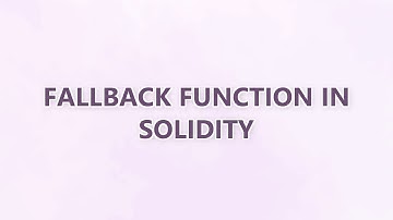 Fallback function in Solidity (3 SOLUTIONS!!)