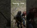 Wolf attack... Sorry bro… I tried 😣 #rdr2  💀