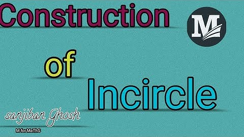 #Construction of #Incircle