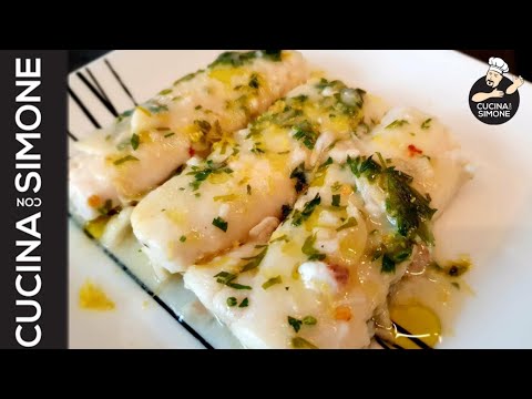 Video: Filetto Di Merluzzo Marinato Al Limone E Aglio