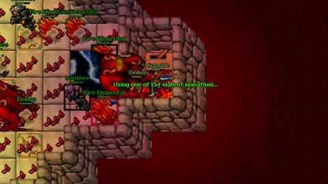 Tibia Sunside VS Demon Helmet Quest!