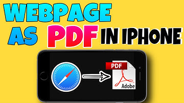 How to convert webpage as PDF in iPhone I Save webpage into PDF in iPhone I iPhone PDF converter
