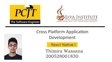Cross Platform Application Development | Chat Process | Java Institute | Thimira Wassana