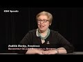 Judith Berdy, President of Roosevelt Island Historical Society, is the guest