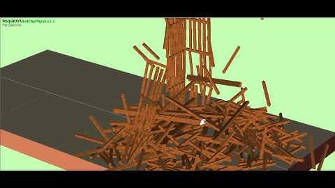 sketchyphysics wood building crash test
